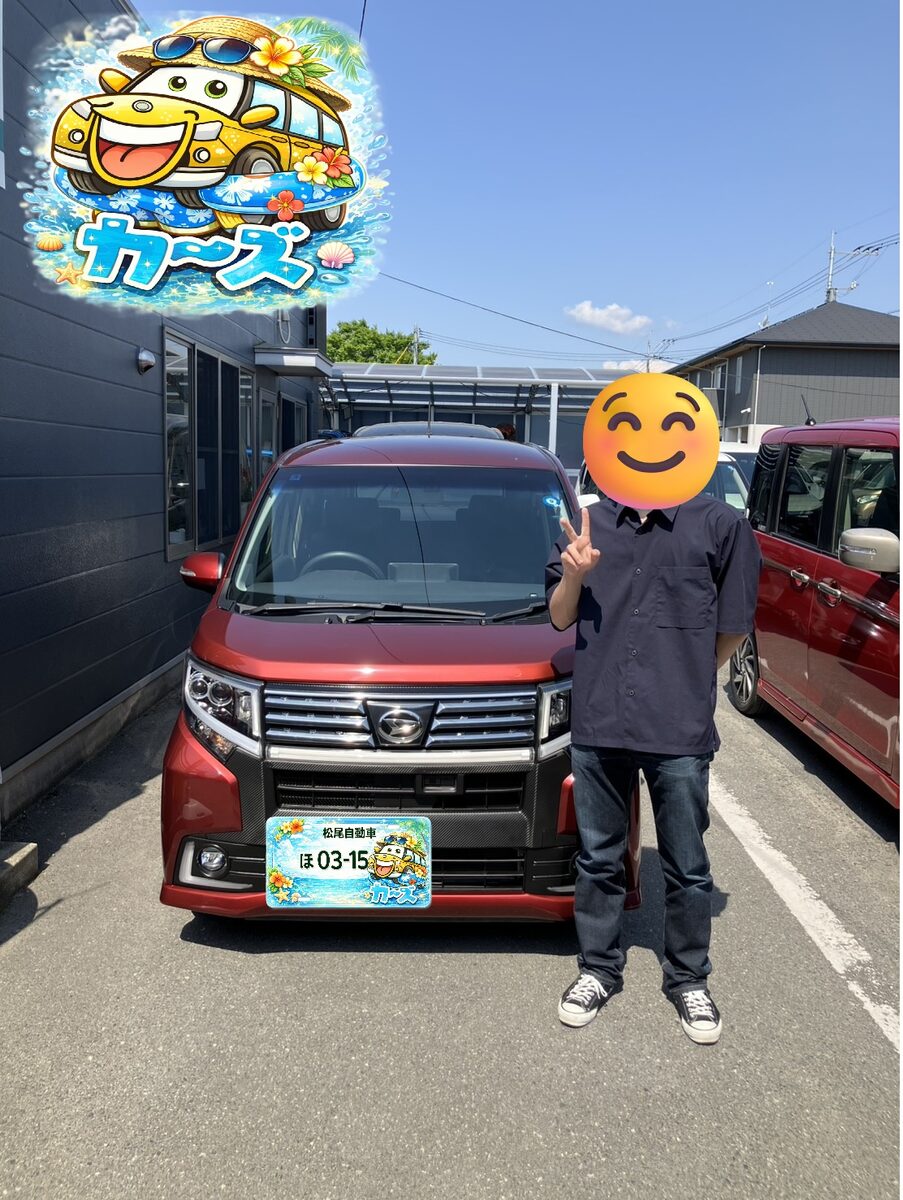 【ご納車】レッドの軽ワゴンをお届けしました|福岡・小郡の中古車販売店