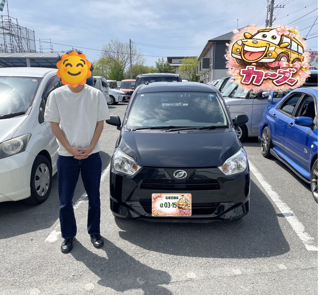 【ご納車】ブラックのコンパクトカーをお届けしました｜福岡・小郡の中古車販売店