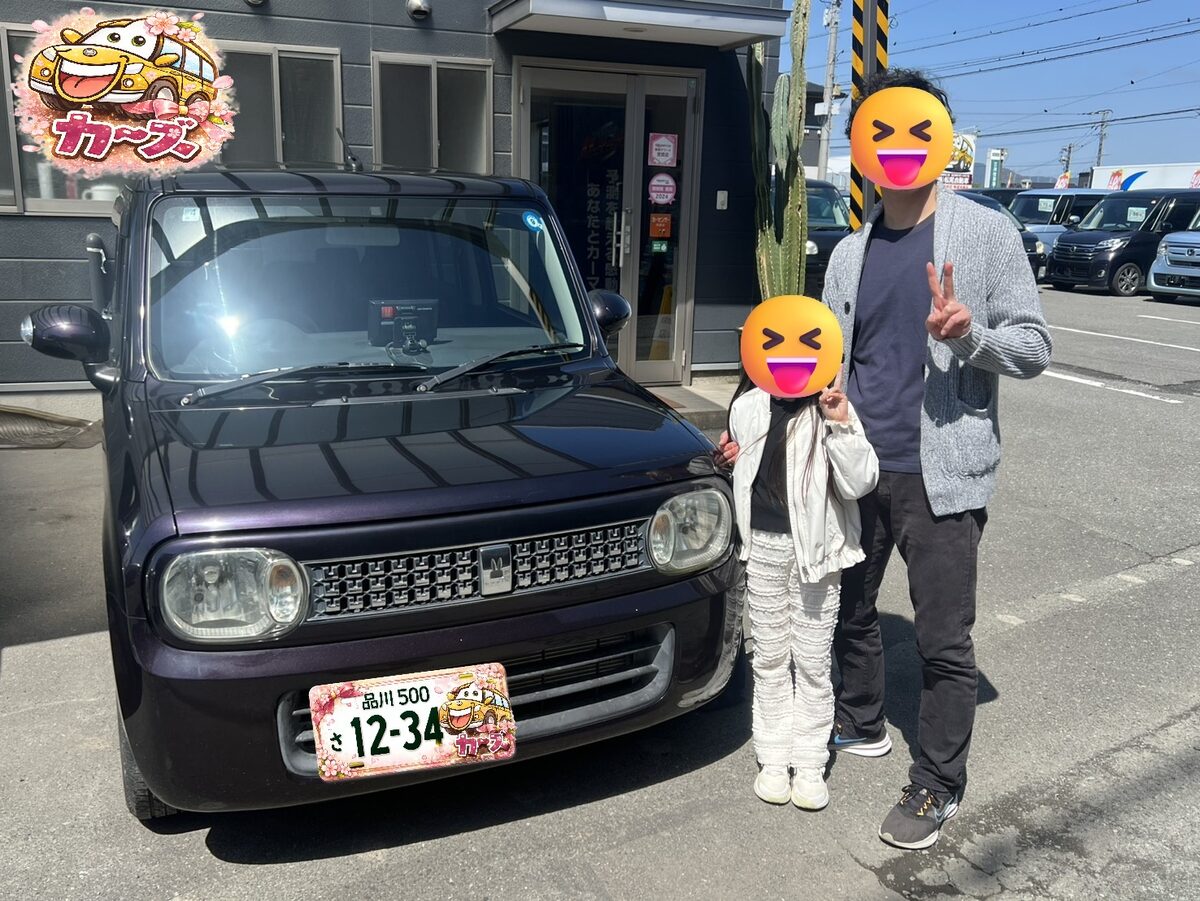 【ご納車】シルバーのおしゃれな軽自動車をお届け|福岡・小郡の中古車販売店
